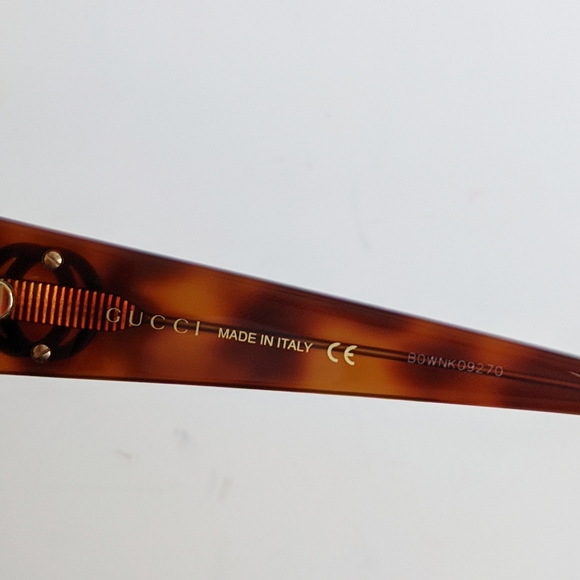 GUCCI GG0784S Oversized Retro Square Sunglasses Yellow Lens - Picture 13 of 16